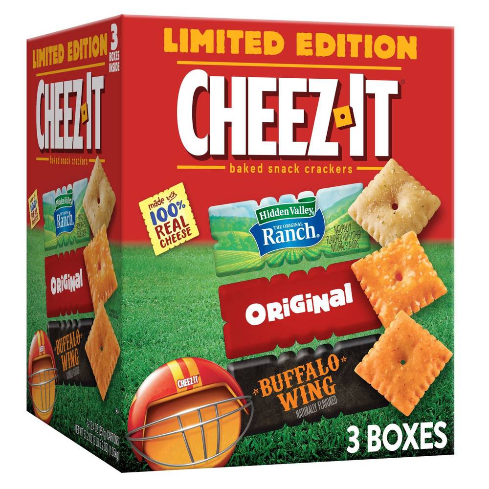 Cheez-It Baked Snack Crackers Variety Pack, 37.2 oz