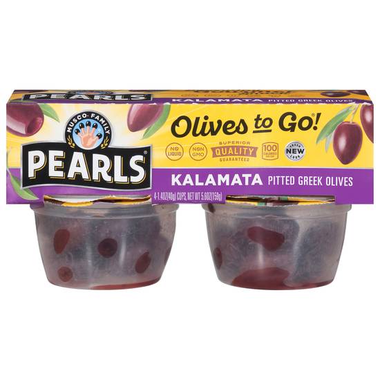 Pearls Pitted Kalamata Olives To Go (4 ct)