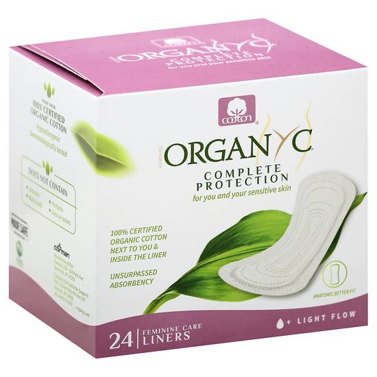 Organyc 100% Organic Cotton Light Flow Panty Liner (24 ct)