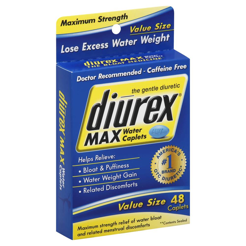 Diurex Max Caffeine Free Water Pills