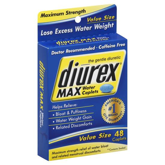 Diurex Max Caffeine Free Water Pills