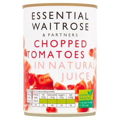Essential Waitrose Chopped Tomatoes in Natural Juice
