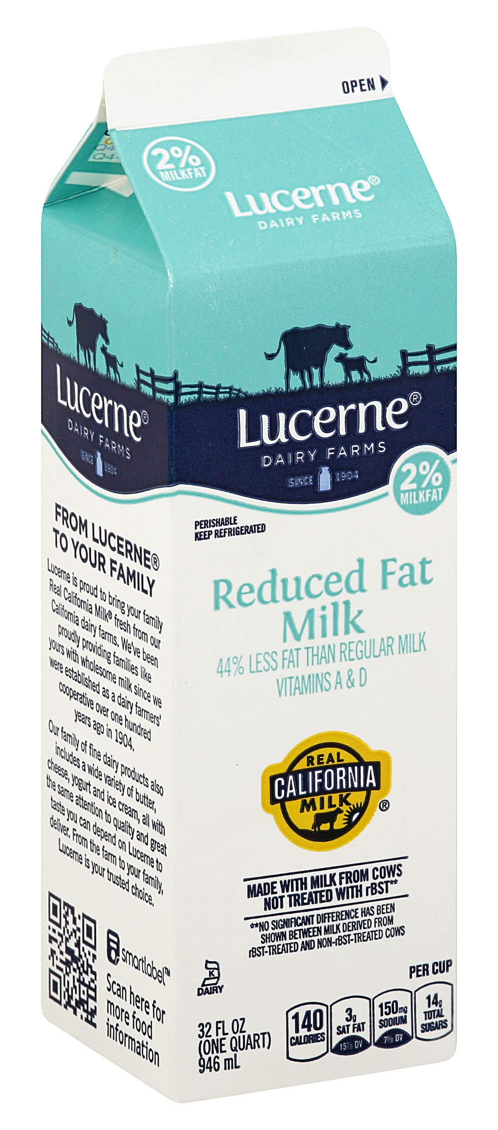 Lucerne 2% Reduced Fat Milk (32 fl oz)