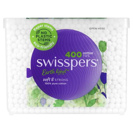 Swisspers Cotton Tips Paperstems 400 pack