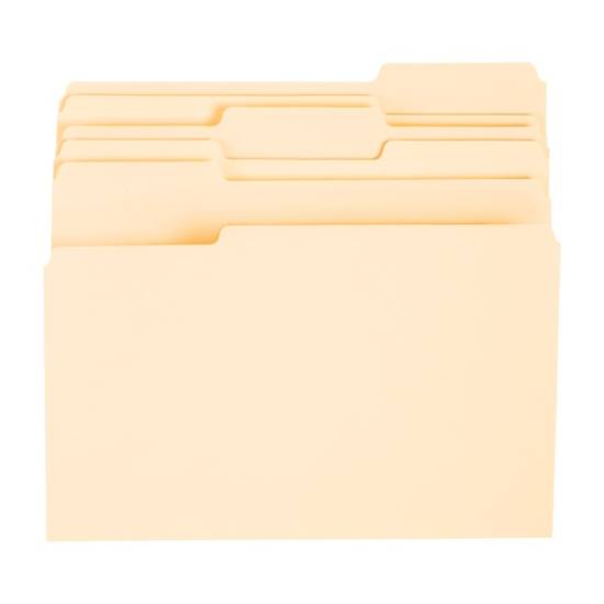 Office Depot 1/3 Tab Cut Letter Size Manila Brand File Folders