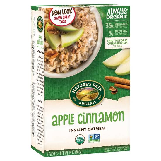 Apple Cinnamon Instant Oatmeal Nature's Path 14 oz
