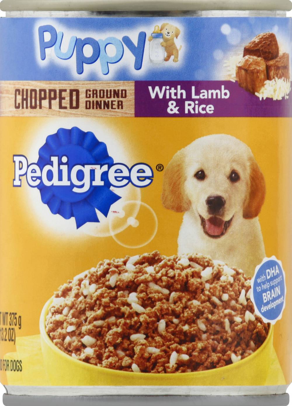 Pedigree Chopped Ground Dinner Lamb & Rice Puppy Dog Food (13.2 oz)