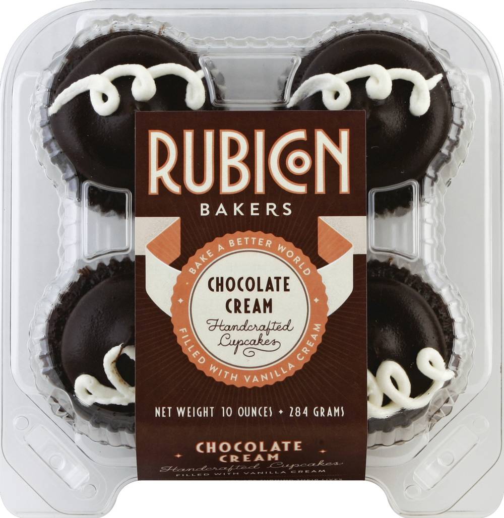 Rubicon Bakers Chocolate Cream Handcrafted Cupcakes (10 oz)