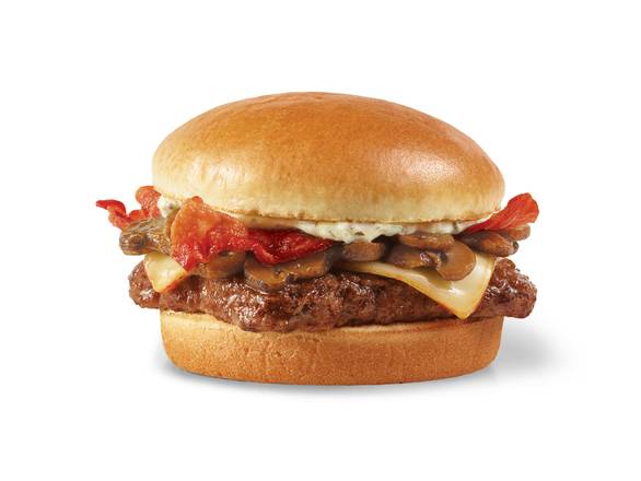 Mushroom Bacon Cheeseburger - Single