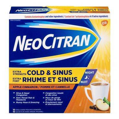 NeoCitran Cold & Sinus, Apple Cinnamon (30 g)