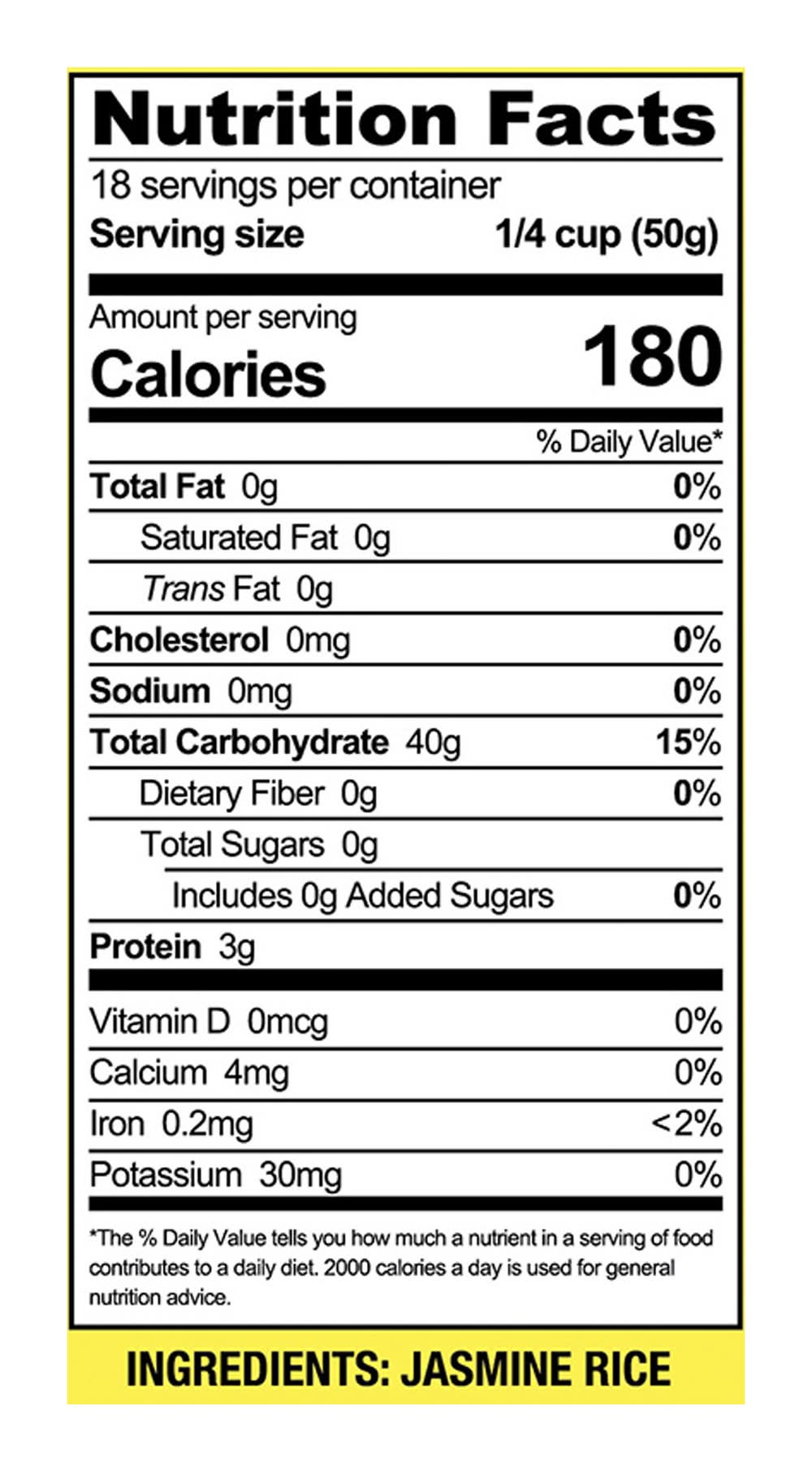 Golden Star Prime Grade Jasmine Rice (2 lbs)