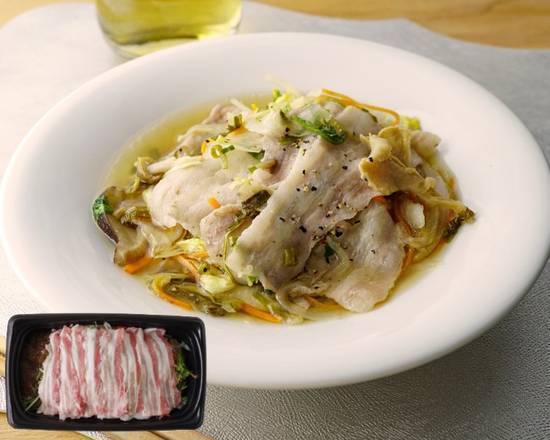 1日の2/3の野菜が摂れる　国産豚のポン酢ジュレ温しゃぶ　J-525