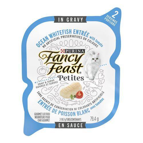 Fancy feast poisson blanc avec tomates en sauce (79.4 g) - petites white fish with tomato in gravy cat food (79.4 g)