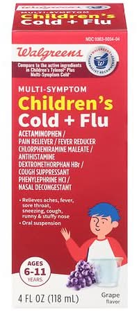 Walgreens Children's Multi Symptom Cold Oral Suspension Grape (4 fl oz)