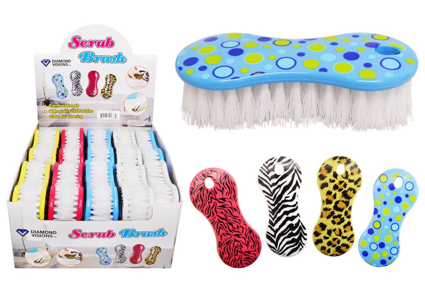 Diamond Visions Fashion Scrub Brush Polypropylene 1 Pk