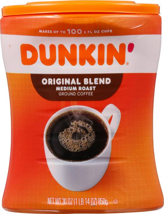 Dunkin' Medium Roast Original Blend Ground Coffee (30 oz)