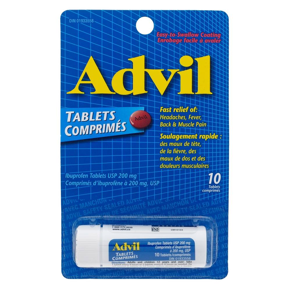 Advil Ibuprofen Tablets 200 mg (10 ct)