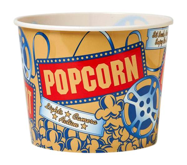 Reusable Nostalgic Movie Popcorn Bucket