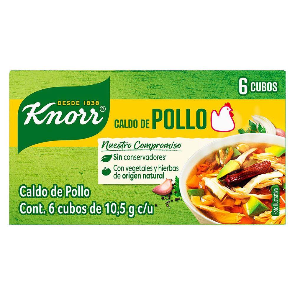 Knorr caldo de pollo (caja 6 x 10.5 g)