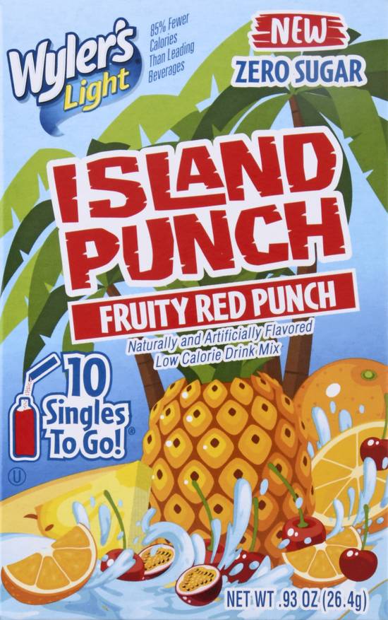 Wyler's Island Punch Fruity Red Punch Mix (10 ct)