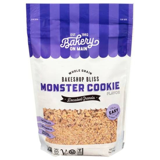 Bakery on Main Monster Cookie Whole Grain Decadent Granola (11 oz)