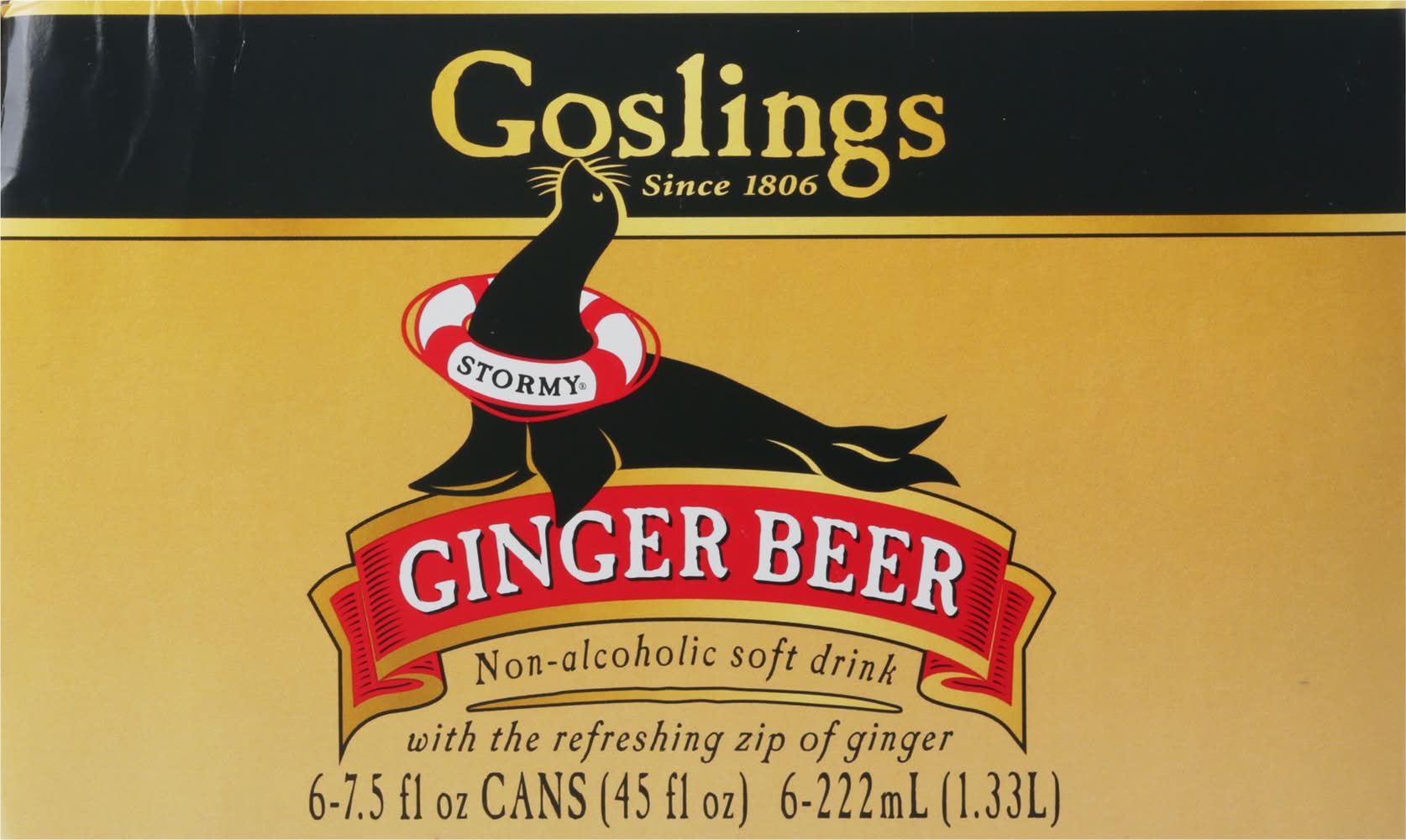 Goslings Stormy Ginger Beer (6 x 7.5 fl oz)