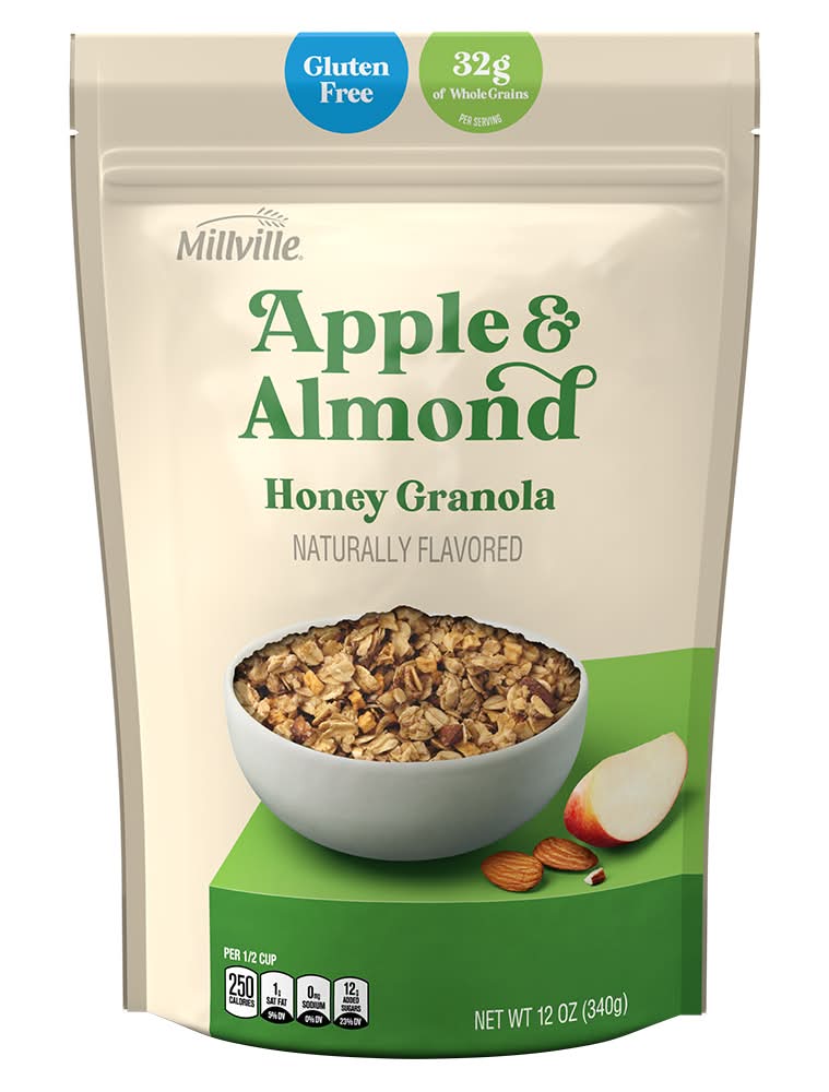 Millville Granola, Apple & Almond Honey (12 oz)