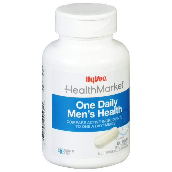 Hy-Vee HealthMarket One Daily Men's Health with Lycopene Multivitamin/Multimineral Supplement Tablets