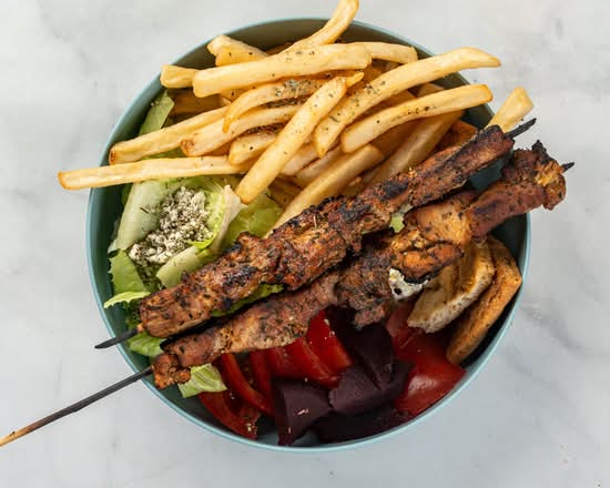 Greek Chicken Souvlaki Bowls