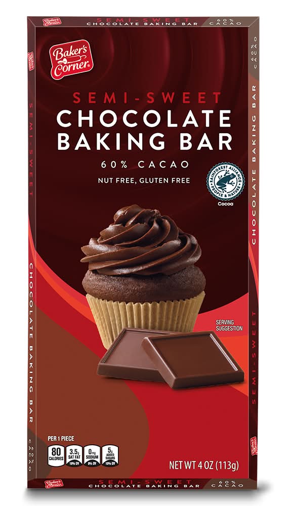 Baker's Corner Semisweet Chocolate Baking Bar (4 oz)