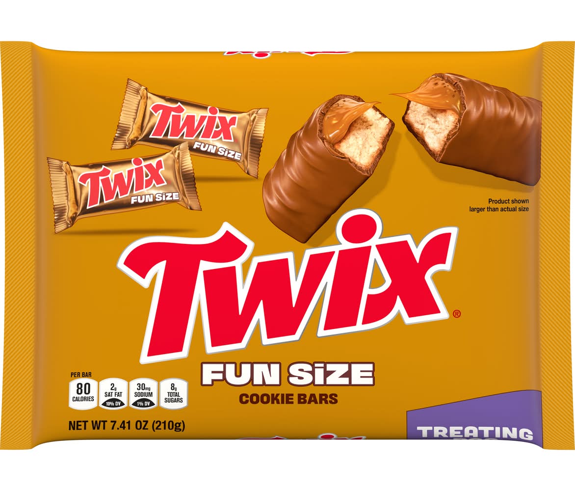 Twix Fun Size Cookie Bars, Caramel & Chocolate (7.41 oz)