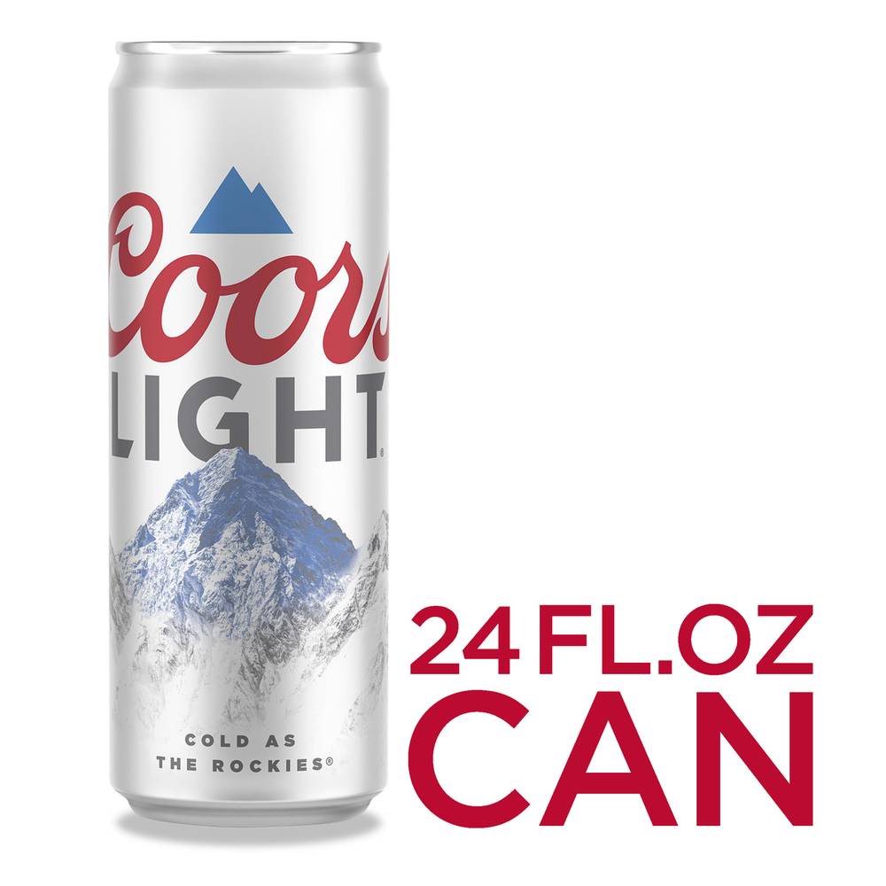 Coors Light American Lager Beer (24 fl oz)