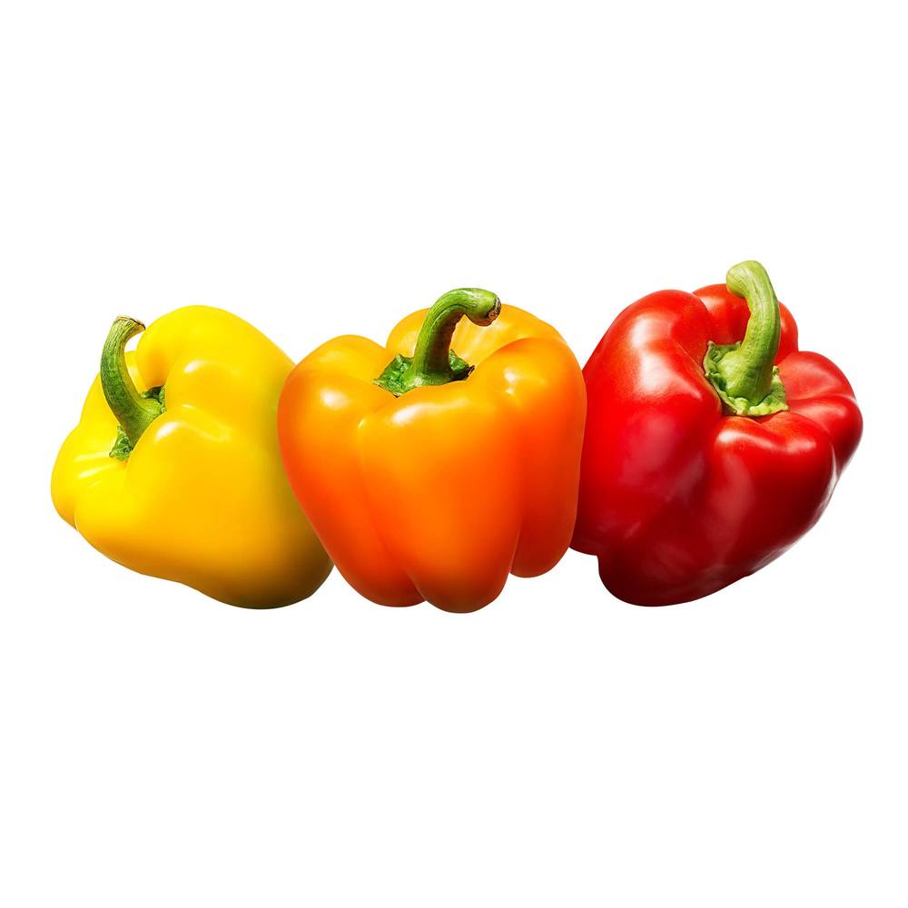Organic mixed peppers - poivrons mélangés biologiques (6 units)