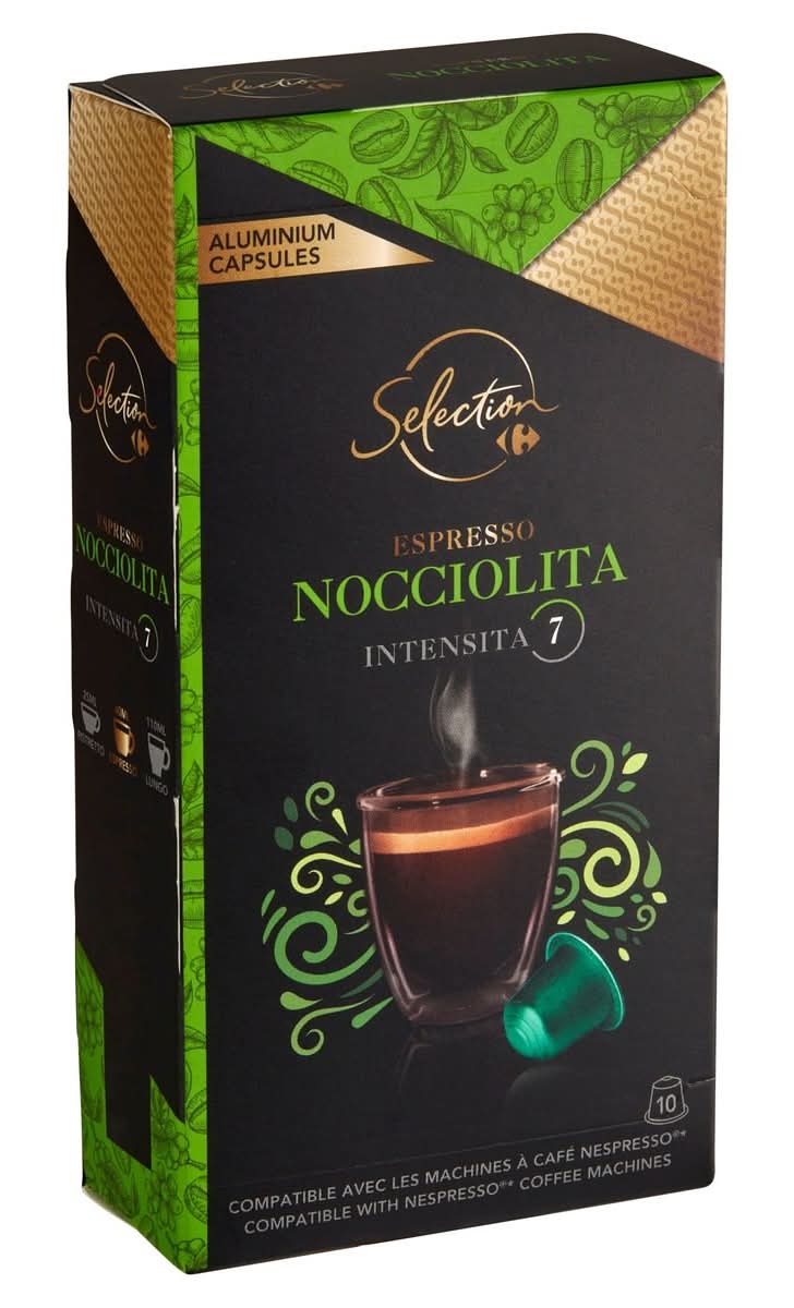 Carrefour Selection Espresso Nocciolita 10 Capsules 52 g