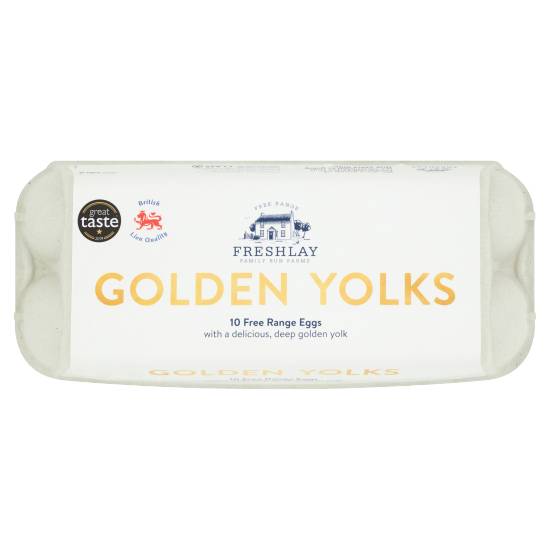 Freshlay Golden Yolks Free Range Mixed Weight Eggs (10 pack)