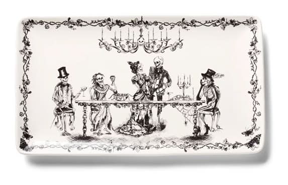 Sur la table Halloween Rectangular Platter Black 14" x 8"