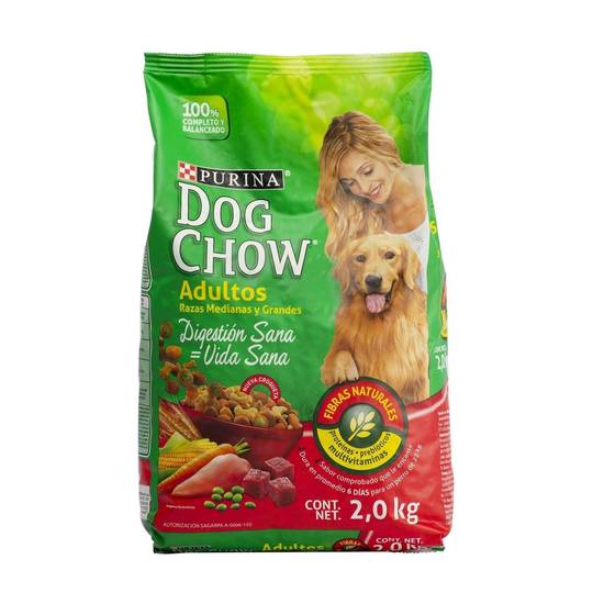 Alimento para Perros Purina Dog Chow Adultos Razas Medianas y Grandes 2 0 Kg