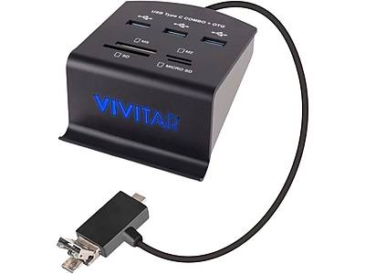 Vivitar VIV-RW-7200-STP USB Reader/Writer, Mac & PC