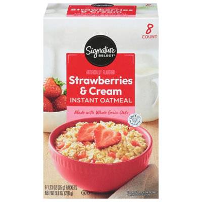 Signature Select Instant Oatmeal (8 ct) (strawberries-cream)