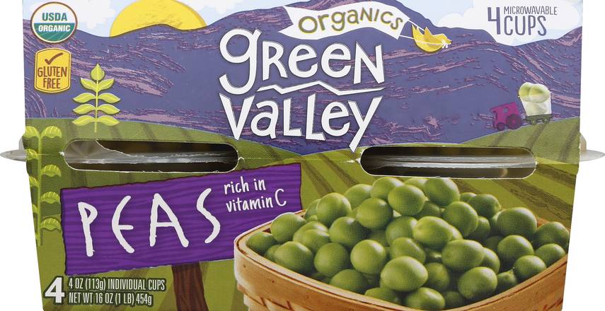 Green Valley Organic Peas (4 x 4 oz)