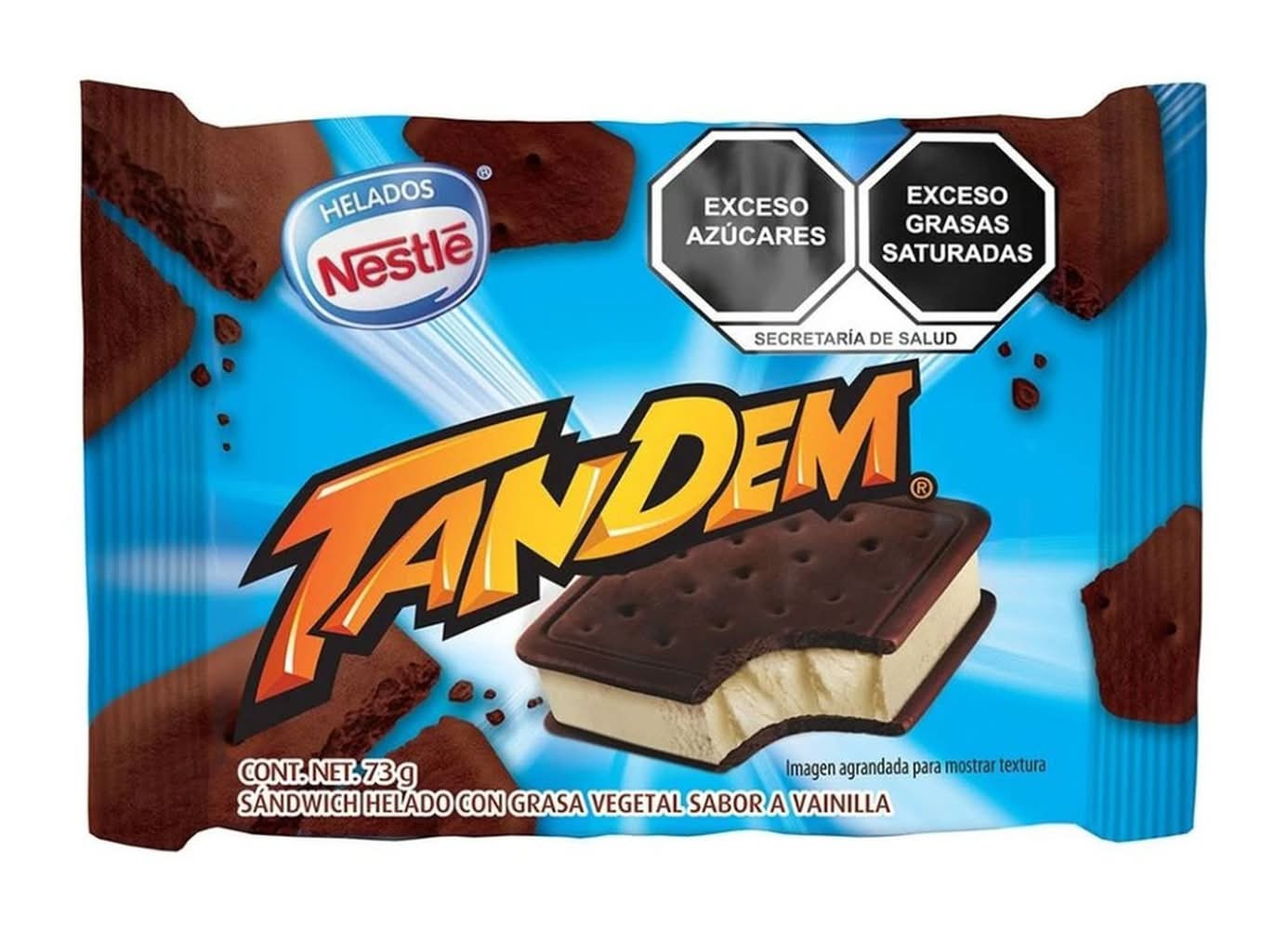 Helados Nestlé · Sándwich helado con grasa vegetal, vainilla (73 g)
