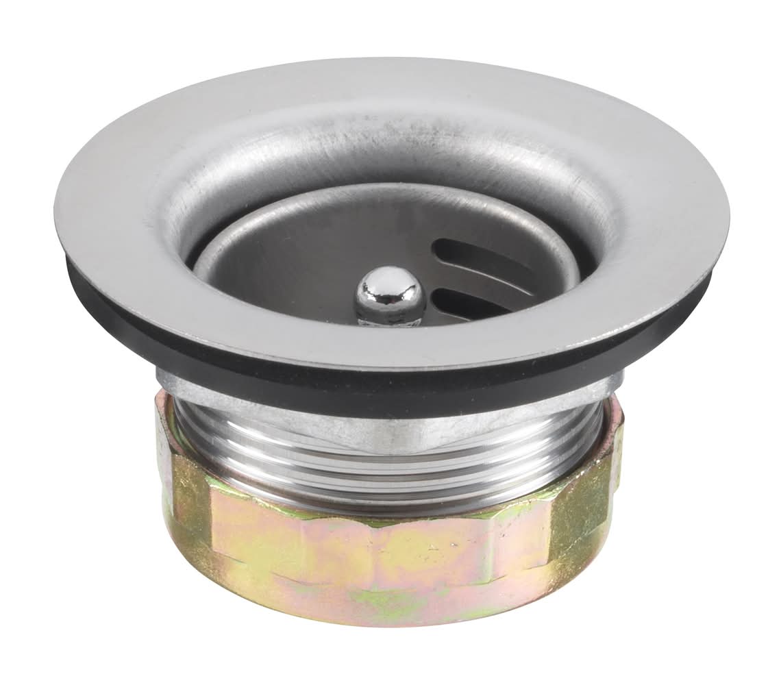 allen + roth 2.8-in Stainless steel Rust Resistant Strainer with Lock Mount Included | KY-1021