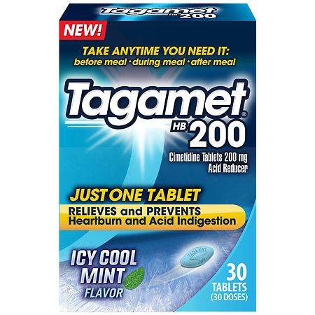 Tagamet Hb 200 Cimetidine Acid Reducer and Heartburn Relief (30 ct)