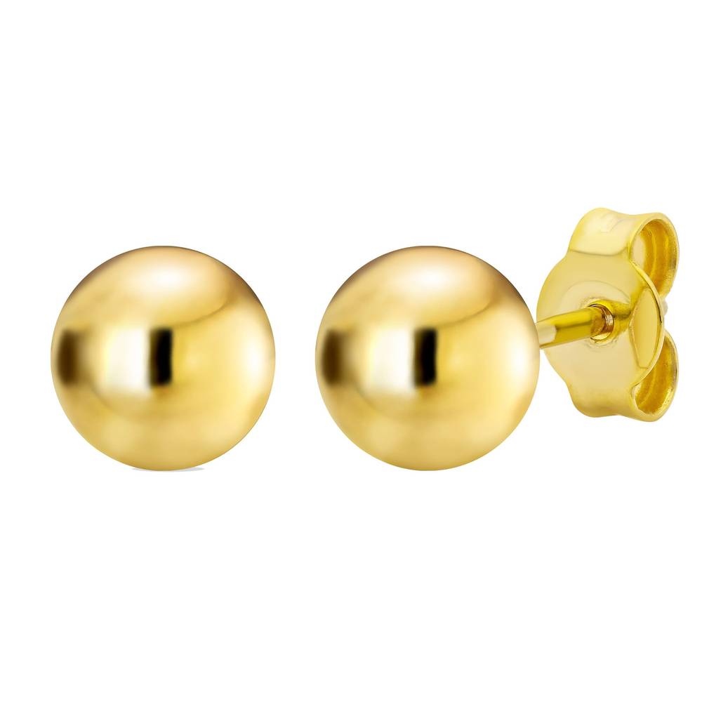 14kt Yellow Gold Polished Earring