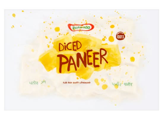 Pakeeza Diced Paneer Full Fat Soft Cheese (450g)