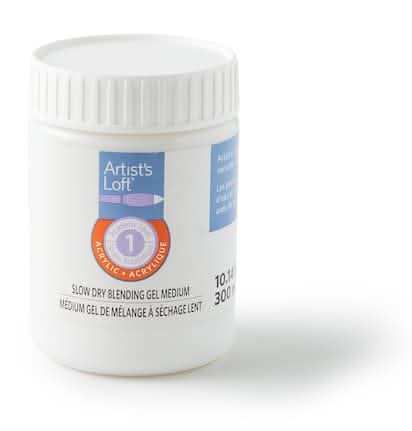 Artist's Loft Slow Drying Blending Gel Medium, Clear