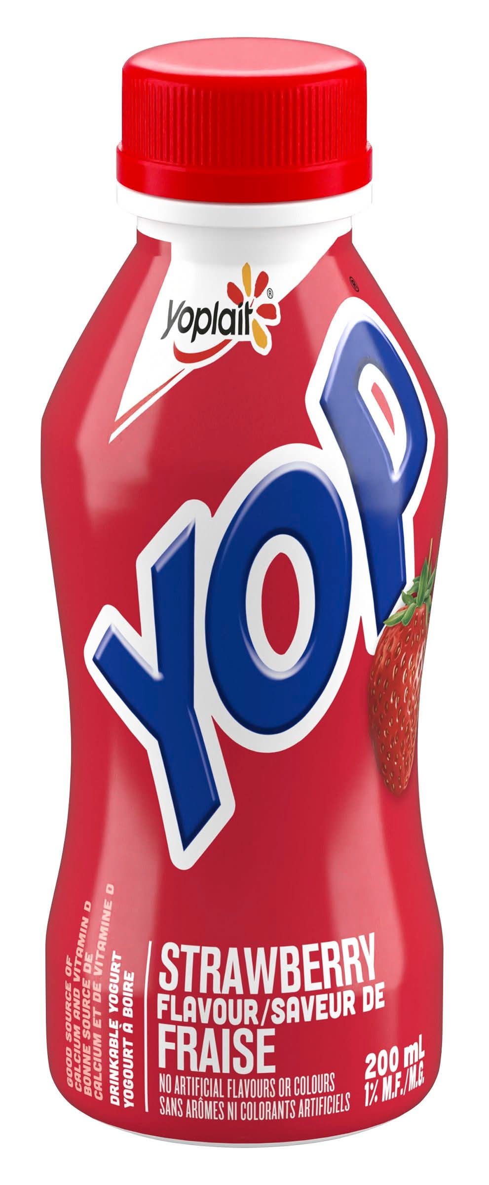 Yoplait Yop Drinkable Yogurt, Strawberry (200 ml)