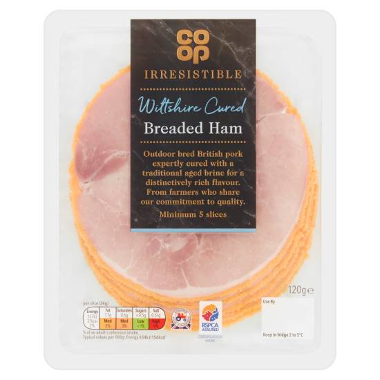 Co-Op Irresistible Wiltshire Cured Breaded Ham 120g