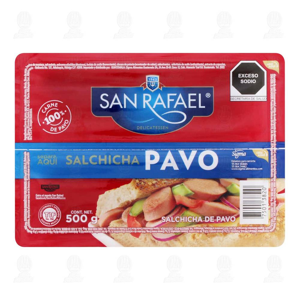 San Rafael · Salchichas de pavo (500 g)