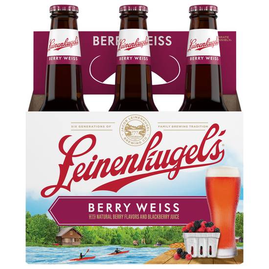 Leinenkugel's Berry Weiss Lager Beer (6 ct, 12 fl oz)